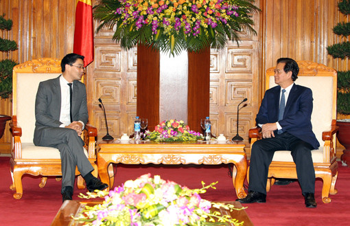 Thủ tướng Nguyễn Tấn Dũng tiếp Giám đốc điều hành WEF