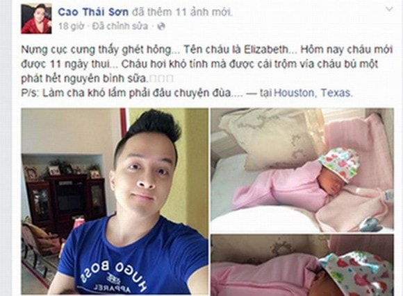 facebook sao viet, anh hot sao viet, anh hot trong ngay cua sao, sao viet, anh hot, lang giai tri, facebook, cong dong mang, lam truong, anh hot 2-12