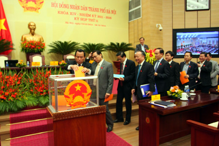 Công bố kết quả lấy phiếu tín nhiệm 15 lãnh đạo chủ chốt của Hà Nội