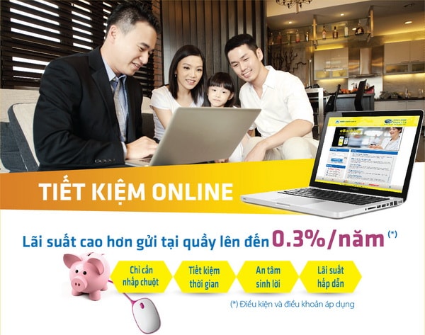 Gửi tiết kiệm online với lãi suất hấp dẫn