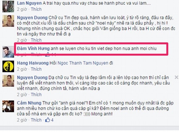 dam vinh hung, mr dam, con trai dam vinh hung, thu cua con trai dam vinh hung, ca si dam vinh hung, dam vinh hung don noel