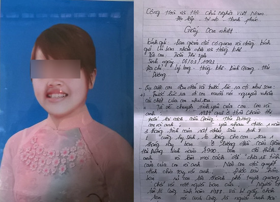 Hải Dương: Thiếu nữ tử vong để lại thư tuyệt mệnh nói bị tình địch đầu độc
