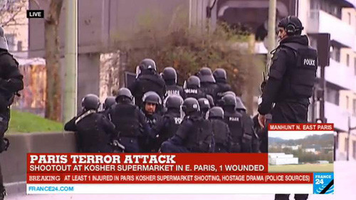 Thêm 1 vụ nổ súng và bắt cóc con tin tại Paris