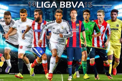 La Liga tiếp tục đứng vị trí số 1 trên BXH giải đấu 2014