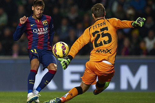 Neymar và Messi lập cú đúp, Barca thắng tưng bừng 6-0