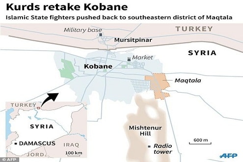 Người Kurd ăn mừng chiến thắng giành lại Kobane từ tay IS