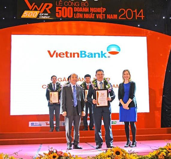 Vietinbank tiếp tục lọt vào top 20 doanh nghiệp lớn nhất Việt Nam