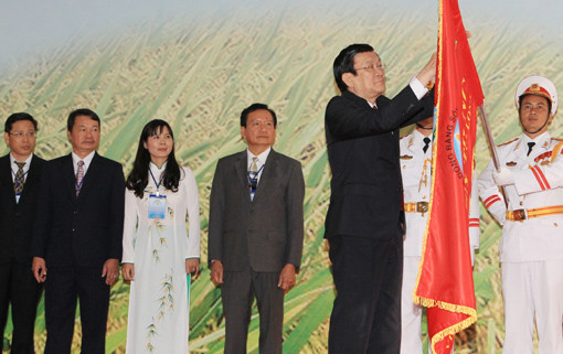Chủ tịch nước dự Lễ kỷ niệm thành lập Viện Lúa ĐBSCL 