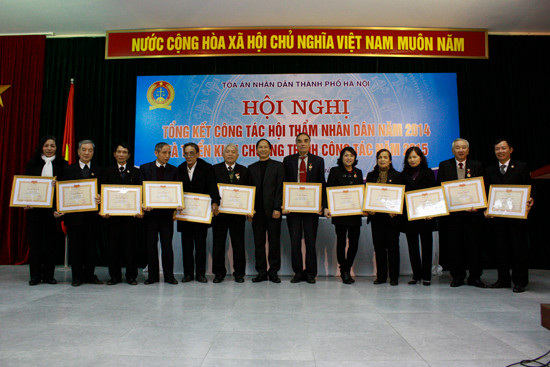 TAND TP Hà Nội: Tổ chức Hội nghị tổng kết công tác HTND năm 2014 và triển khai công tác năm 2015