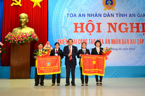 TAND Tp. Châu Đốc - Đơn vị dẫn đầu phong trào thi đua của TAND hai cấp tỉnh An Giang