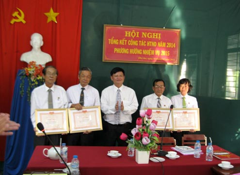 TAND huyện Phú Tân tổng kết hoạt động HTND và triển khai công tác năm 2015