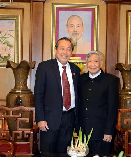 Bí thư Trung ương Đảng, Chánh án TANDTC Trương Hòa Bình chúc Tết nguyên lãnh đạo Đảng, Nhà nước, Quốc hội