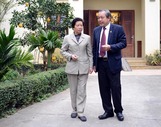 Bí thư Trung ương Đảng, Chánh án TANDTC Trương Hòa Bình chúc Tết nguyên lãnh đạo Đảng, Nhà nước, Quốc hội