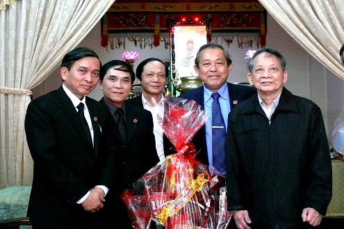 Chánh án TANDTC Trương Hòa Bình chúc Tết cán bộ nguyên lãnh đạo, các nhân sĩ trí thức tỉnh Thừa Thiên Huế