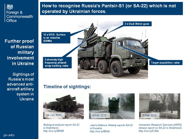 Anh công bố hình ảnh chứng minh “sự hiện diện” của tên lửa Nga tại Ukraine