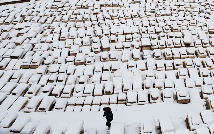 Chùm ảnh: Trung Đông bị “chôn vùi” trong bão tuyết