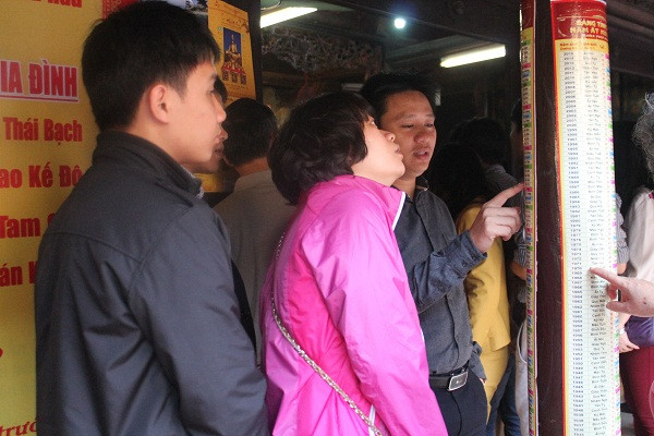 Hà Nội: Người dân đổ xô lên chùa đăng ký dâng sao giải hạn