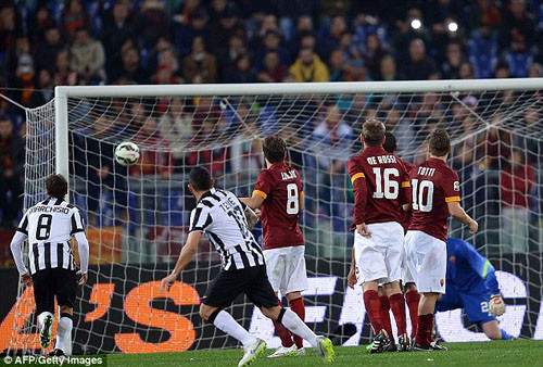 Cận cảnh AS Roma cầm hòa Juventus ở vòng 25 Serie A