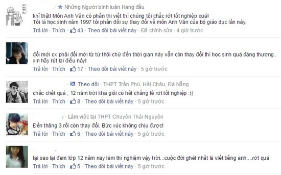 Đề thi THPT môn ngoại ngữ có thêm phần tự luận: Học sinh hoang mang