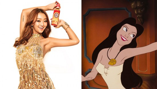 Sao Kpop giống nhân vật phản diện trong hoạt hình Disney