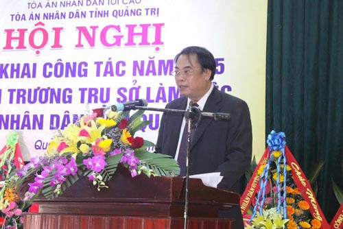 TAND 2 cấp tỉnh Quảng Trị: Năm 2015, đẩy nhanh tiến độ, nâng cao chất lượng xét xử