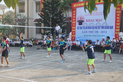 TAND 2 cấp tỉnh Quảng Nam tổ chức Hội thao lần thứ III - năm 2015