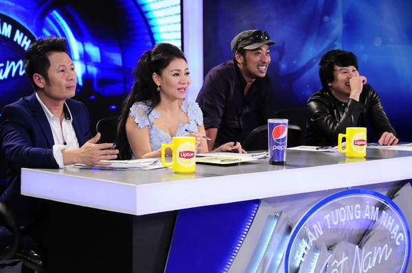Bộ tứ quyền lực của Vietnam Idol biểu cảm 