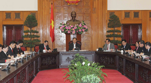 Thủ tướng Nguyễn Tấn Dũng làm việc với Hội Chữ thập đỏ Việt Nam 