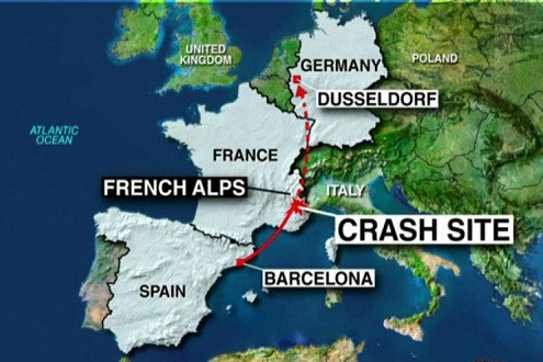 Máy bay rơi tại Pháp: Tìm cách tiếp cận những mảnh vỡ đầu tiên