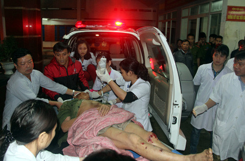 Sập giàn giáo tại công trường Formosa: Công tác cứu hộ được tiến hành suốt đêm   
