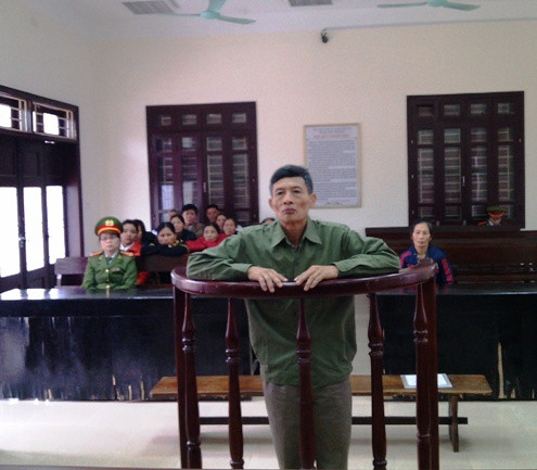 Bị cáo Nguyễn Đức Tân tại phiên tòa