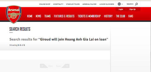 Tin nóng trong ngày: Bầu Đức mượn Giroud là tin… Cá tháng tư