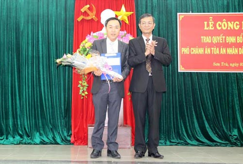TP Đà Nẵng: Trao quyết định bổ nhiệm Phó Chánh án TAND quận Sơn Trà