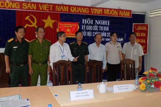 Khối thi đua Nội chính tỉnh Tây Ninh tổ chức Hội nghị ký giao ước thi đua năm 2015