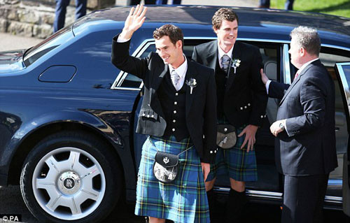 Toàn cảnh lễ cưới của tay vợt số 1 nước Anh Andy Murray