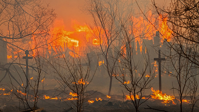 Nga: Cháy lớn ở Siberia, gần 1.000 ngôi nhà bị thiêu rụi