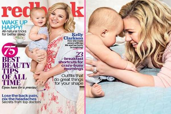 Kelly Clarkson và con gái River Rose trên tạp chí Redbook
