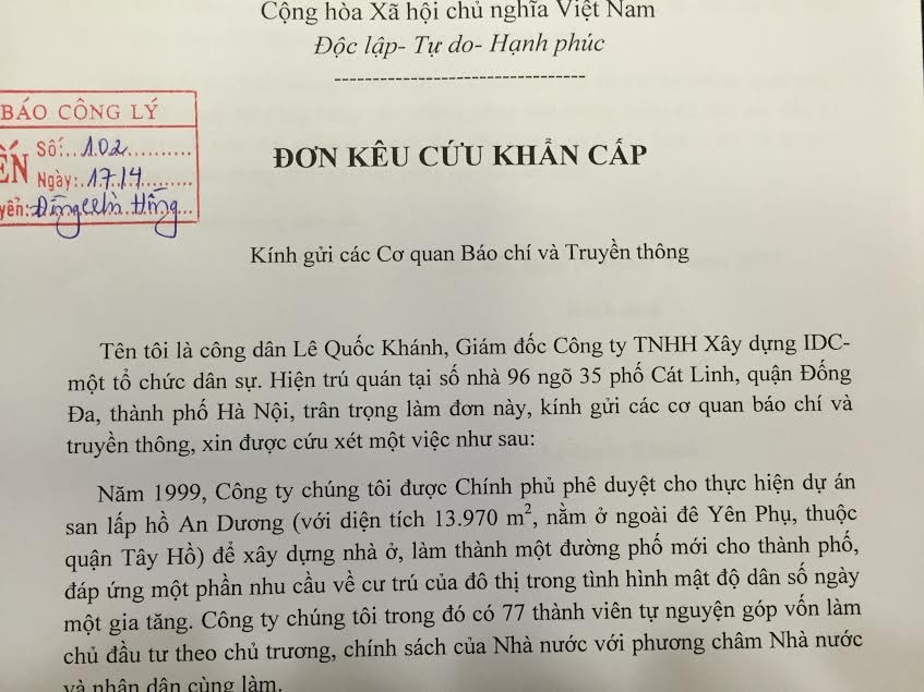 Hà Nội: Dự án bị “ngâm” 15 năm chưa được khởi công