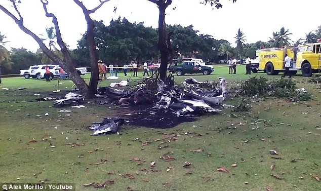 CH Dominica: Máy bay gặp nạn bị thiêu rụi, 7 người thiệt mạng