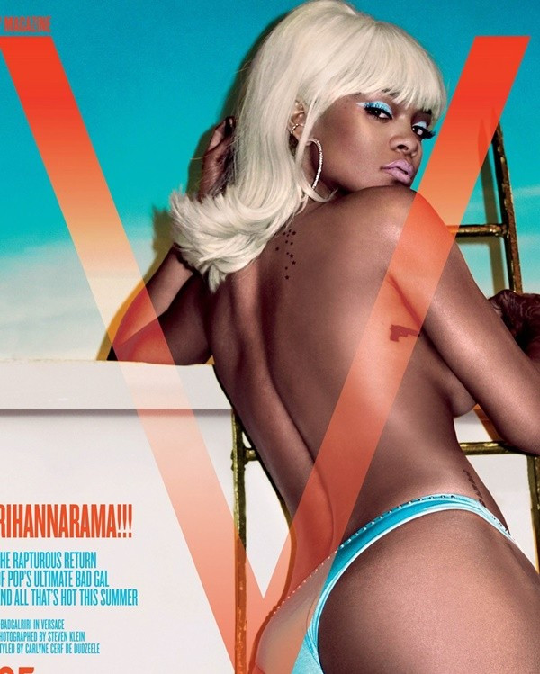 Rihanna hở bạo trên tạp chí tháng 5
