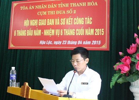TAND tỉnh Thanh Hóa: Tổ chức Hội nghị giao ban và sơ kết công tác 6 tháng đầu năm