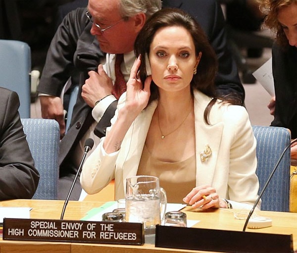 Angelina Jolie bất ngờ xuất hiện trong buổi họp của Liên hợp quốc