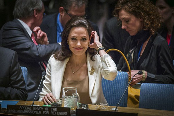 Angelina Jolie bất ngờ xuất hiện trong buổi họp của Liên hợp quốc