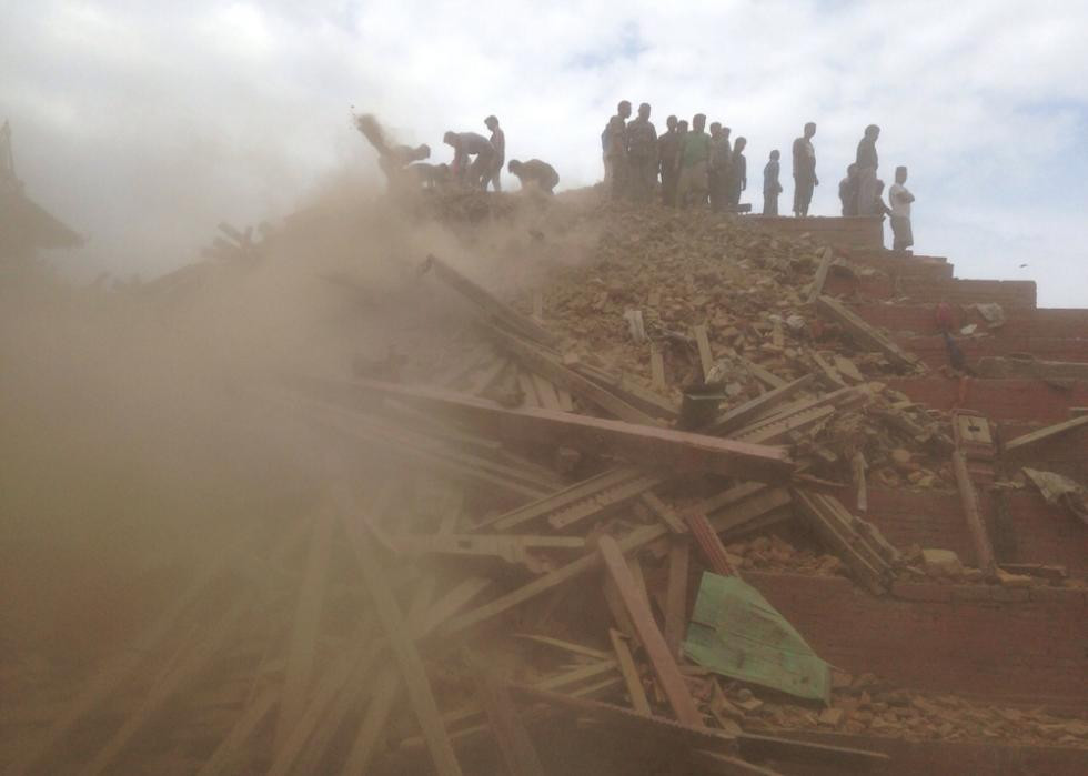 Chùm ảnh: Kathmandu tan hoang sau trận động đất