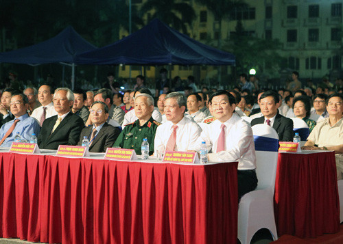 Chủ tịch nước Trương Tấn Sang dự Lễ đón nhận Bằng xếp hạng di tích quốc gia đặc biệt Khu di tích Phố Hiến