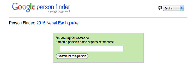 Google, Facebook kích hoạt công cụ tìm người mất tích trong trận động đất Nepal