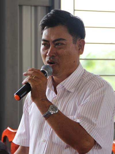 Bí thư Trung ương Đảng, Chánh án TANDTC Trương Hòa Bình tiếp xúc cử tri Long An