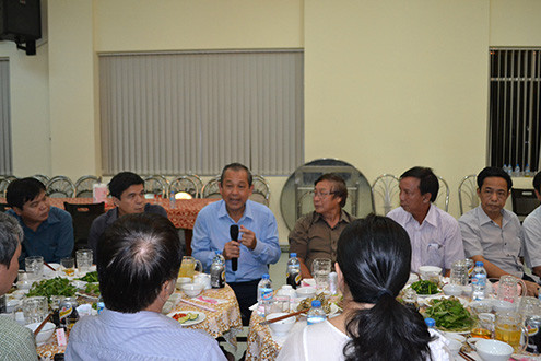 Chánh án TANDTC Trương Hòa Bình gặp mặt lãnh đạo báo chí phía Nam