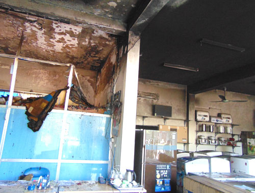 Hà Tĩnh: Cháy lớn tại siêu thị điện máy
