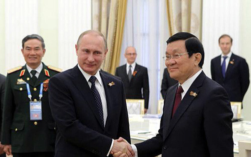 Chủ tịch nước hội đàm với Tổng thống Nga V. Putin 
